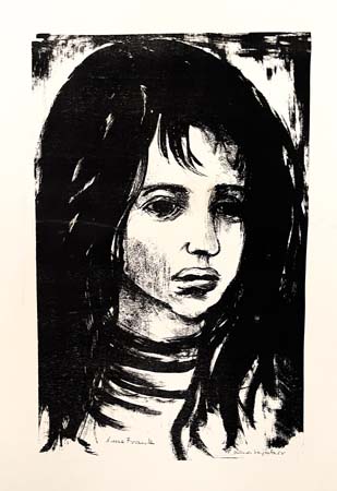 Anne Frank, Lithographie 1958